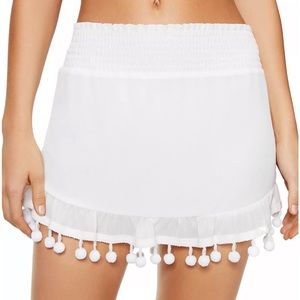 Ramy Brook Cover Up Pom Pom Skirt